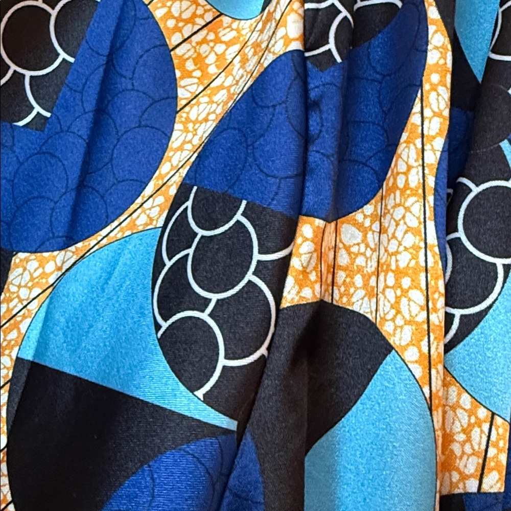 Stylish Blue and Black Women's Robe - Picture 3 of 3